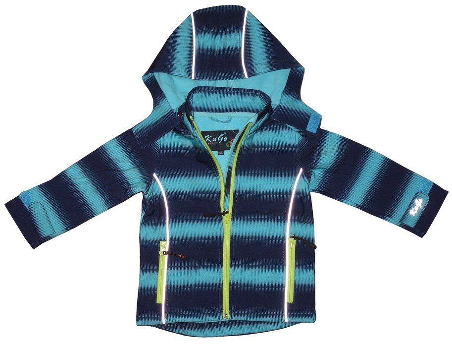 Chlapecká softshellová bunda Kugo Jaro/Podzim, s fleece, vel.110/116