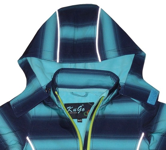 Chlapecká softshellová bunda Kugo Jaro/Podzim, s fleece, vel.110/116