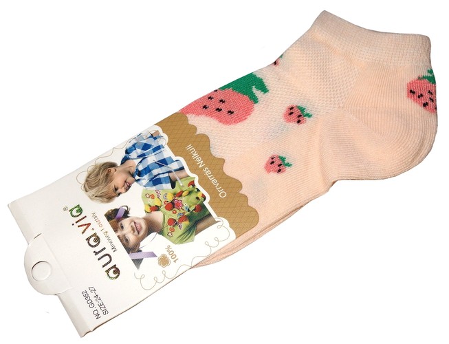 Dívčí ponožky nízké, Aura Via, - Jahoda, vel.32/35