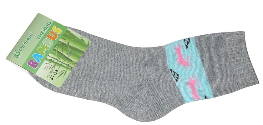Dívčí bambusové Thermo - ponožky, teplé, vel.31/34