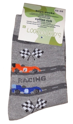 Chlapecké ponožky klasické, Racing, vel. 28/31