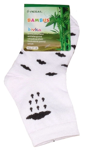Dívčí ponožky bambusové, antibakteriální, vel. 35/38