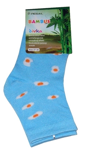 Dívčí ponožky bambusové, antibakteriální, vel. 35/38