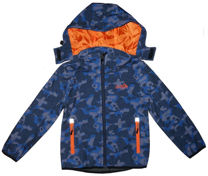 Chlapecká softshellová bunda Neverest, s fleece, maskáčová vel. 128