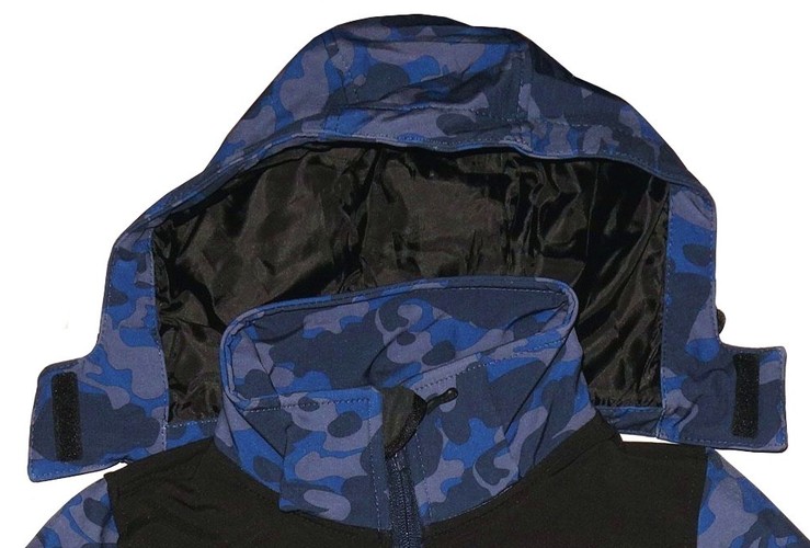 Chlapecká softshellová bunda Neverest, s fleece, maskáčová vel. 140