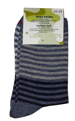 Chlapecké ponožky klasické, vel. 32/35