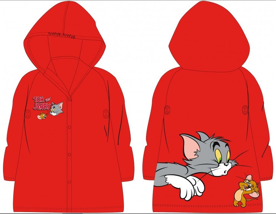 Dětská, chlapecká pláštěnka - Tom a Jerry, vel. 110/116