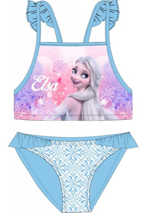 Dívčí dvoudílné plavky Frozen - Elsa, vel. 116/122