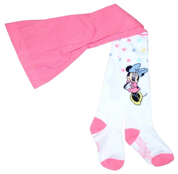 Dívčí dětské punčocháče růžové - Minnie, vel. 128/134