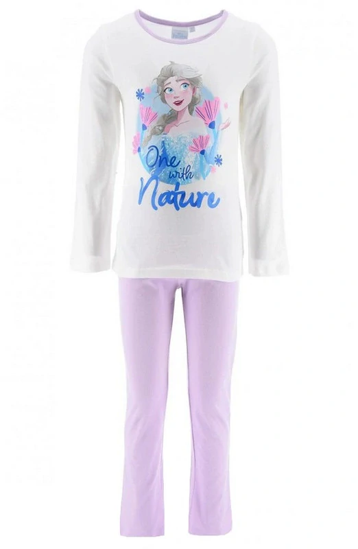Dívčí pyžamo Frozen - Elsa, smetanové, 110