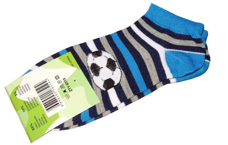 Chlapecké ponožky nízké, Looken - Fotbal, vel.34/36