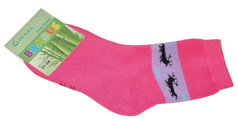 Dívčí bambusové Thermo - ponožky, teplé, vel.27/30