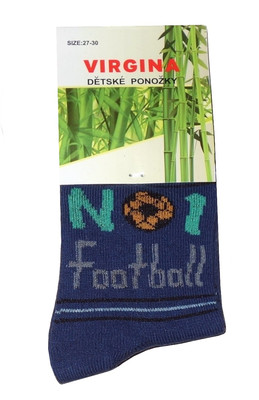 Chlapecké ponožky klasické, bambusové - Fotbal, vel. 27/30