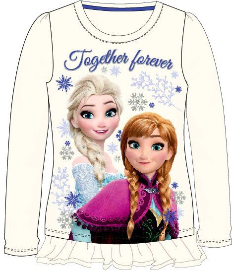 Dívčí tričko Anna a Elsa, vel. 104