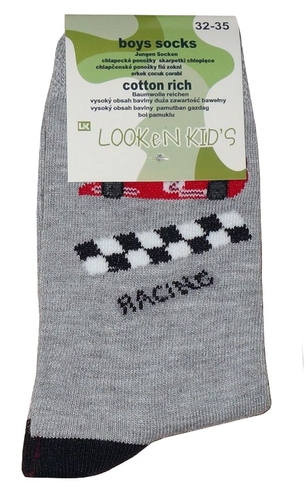 Chlapecké ponožky klasické, Racing, vel. 26/27