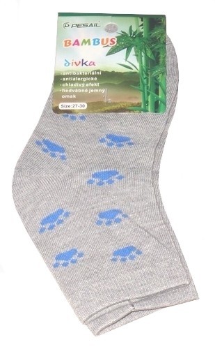 Dívčí ponožky bambusové, antibakteriální, vel. 35/38