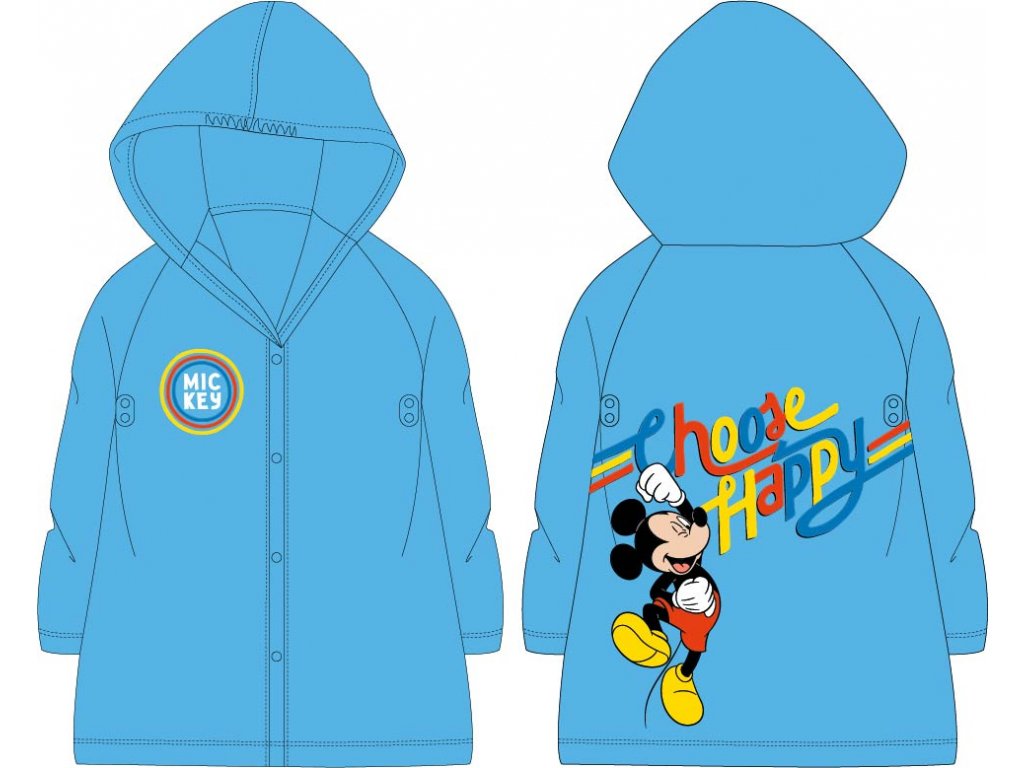 Dětská, chlapecká pláštěnka - Mickey Mouse, vel. 98/104