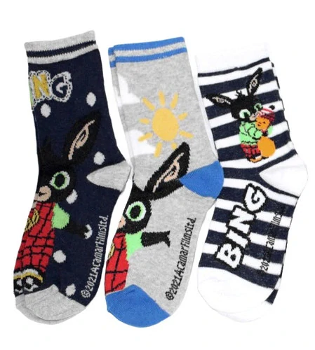 Chlapecké ponožky 3 ks (1879-0) - Zajíček Bing, vel. 19/22