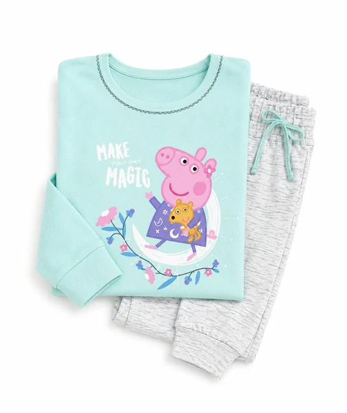Dívčí pyžamo zelenkavé  - Peppa Pig