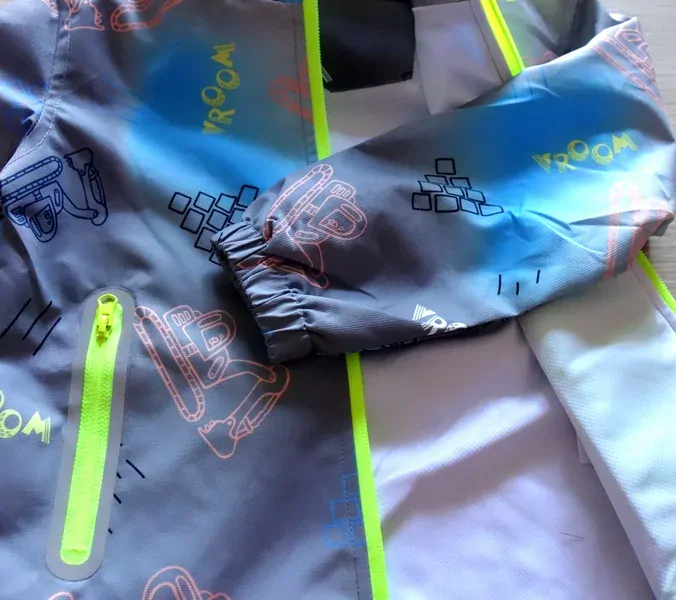 Chlapecká jarní šustáková bunda Kugo, šedá, vel. 110