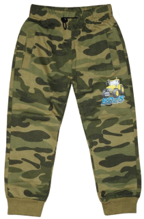 Chlapecké maskáčové tepláky Kugo, (0575-1) - Traktor, vel. 98