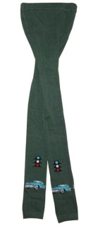 Chlapecké punčocháče bez šlapek W.D, zelená,  - 10/12 let, (128/134)