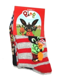 Chlapecké ponožky 3 ks (1879-1) - Zajíček Bing, vel. 19/22