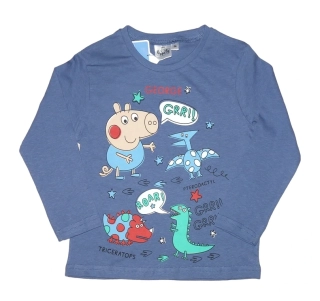 Chlapecké tričko Peppa Pig, modré