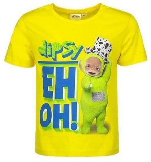 Chlapecké bavlněné tričko - Teletubbies - Barva žlutá, vel. 98