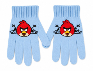Chlapecké rukavice Angry Birds, modré, 3 - 8 let