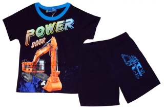 Chlapecké pyžamo Kugo, krátké, (9219-1) - Bagr, vel. 104