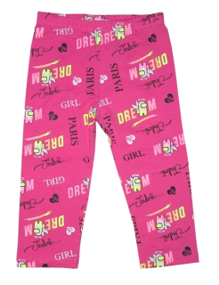 Dívčí 3/4 legíny Kugo - Dream, růžová, vel. 116